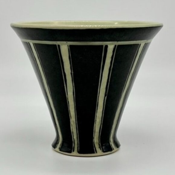 Handmade Studio Pottery Mug Signed By Artist Ceramic Deep Blue White Pale Green~ - Picture 6 of 14